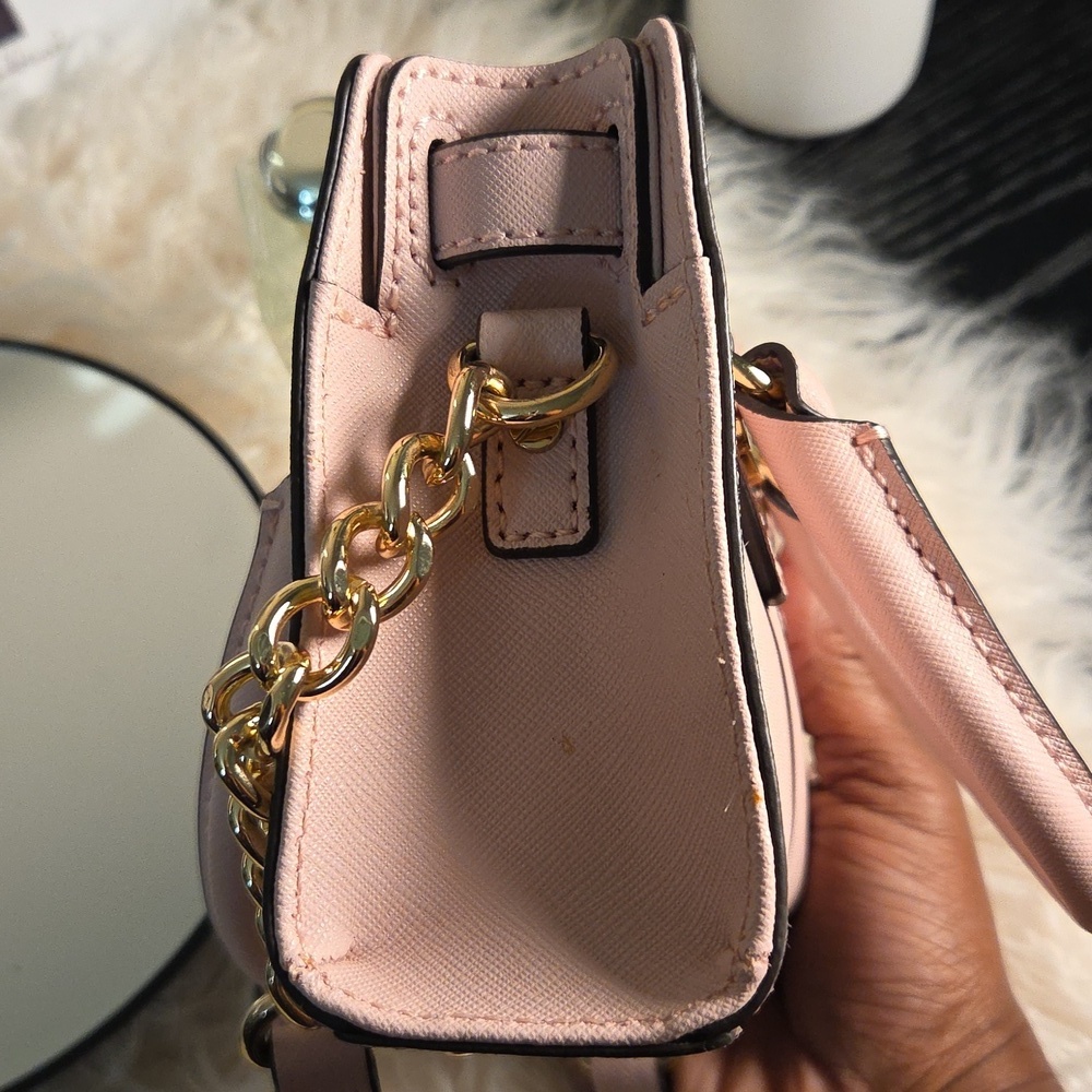 Michael Michael Kors Pink Saffiano Leather Mini Hamilton - Picture 5 of 10